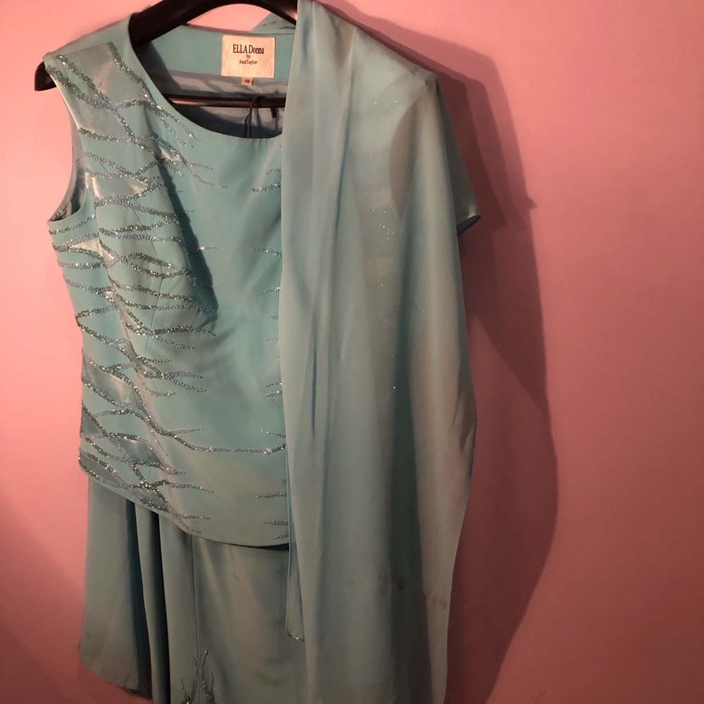 ELLA DONNA Blue Two-Piece Set